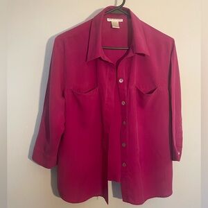 Vintage Annie Alexander 100% silk blouse. M